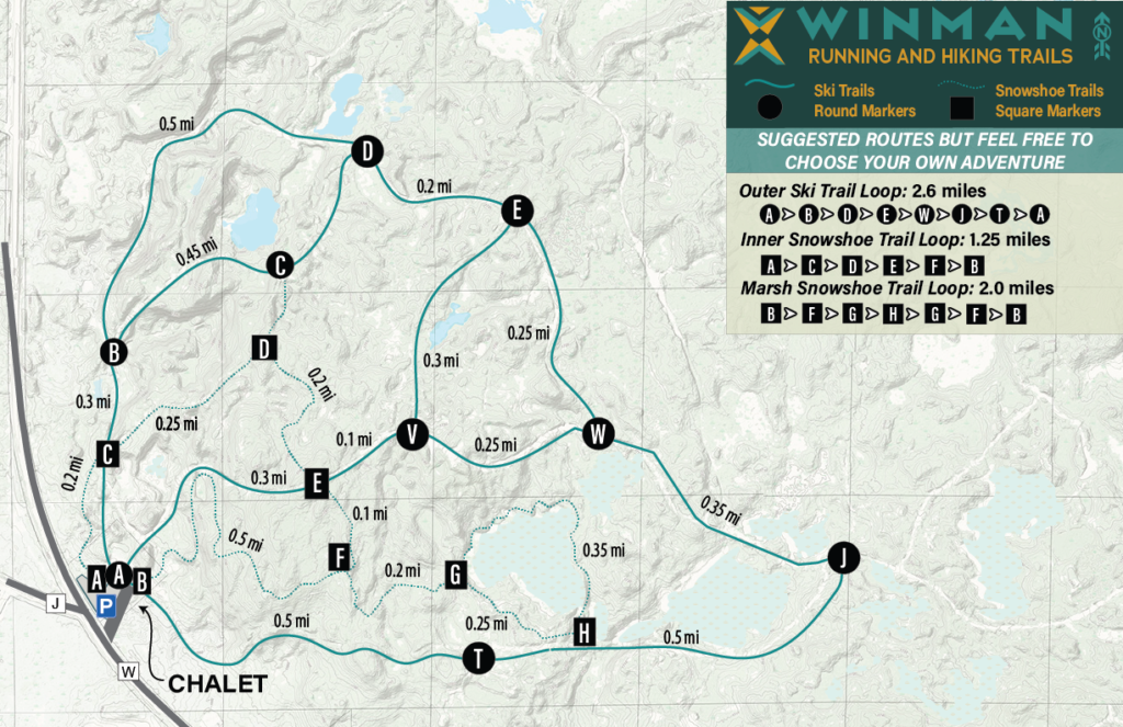 Hiking Trails WinMan Trails Manitowish Waters, Wisconsin